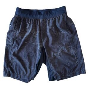 Lululemon Men's Small T.H.E. Short Luxtreme Linerless 9" Tour De Force Black